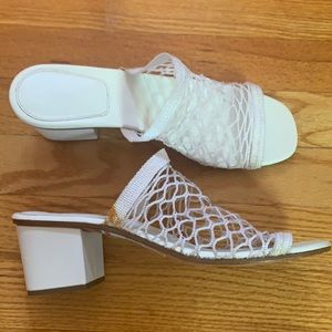 Chloe White Mesh Lucy Sandals sz40/ 9.5